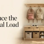 Decision fatigue at home decreases with a simple and clearly organized family entryway